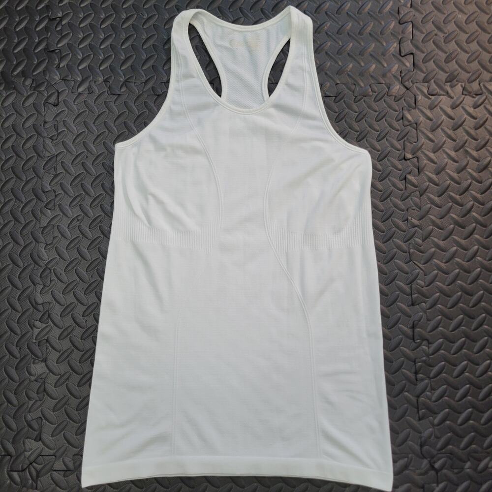 Zyia Active White Racerback Athletic Tank Top Medium Athleisure Activewear Gym